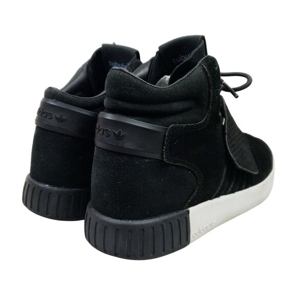 Adidas Men's Size 11 Tubular Strap Black Suede Leather Mid Top - Picture 3 of 9